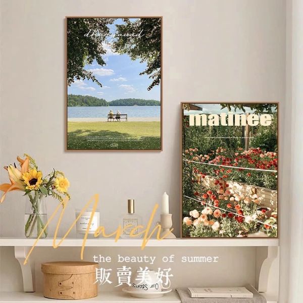 new947 Mẫu tranh canvas phong cảnh thiên nhiên Bắc Âu